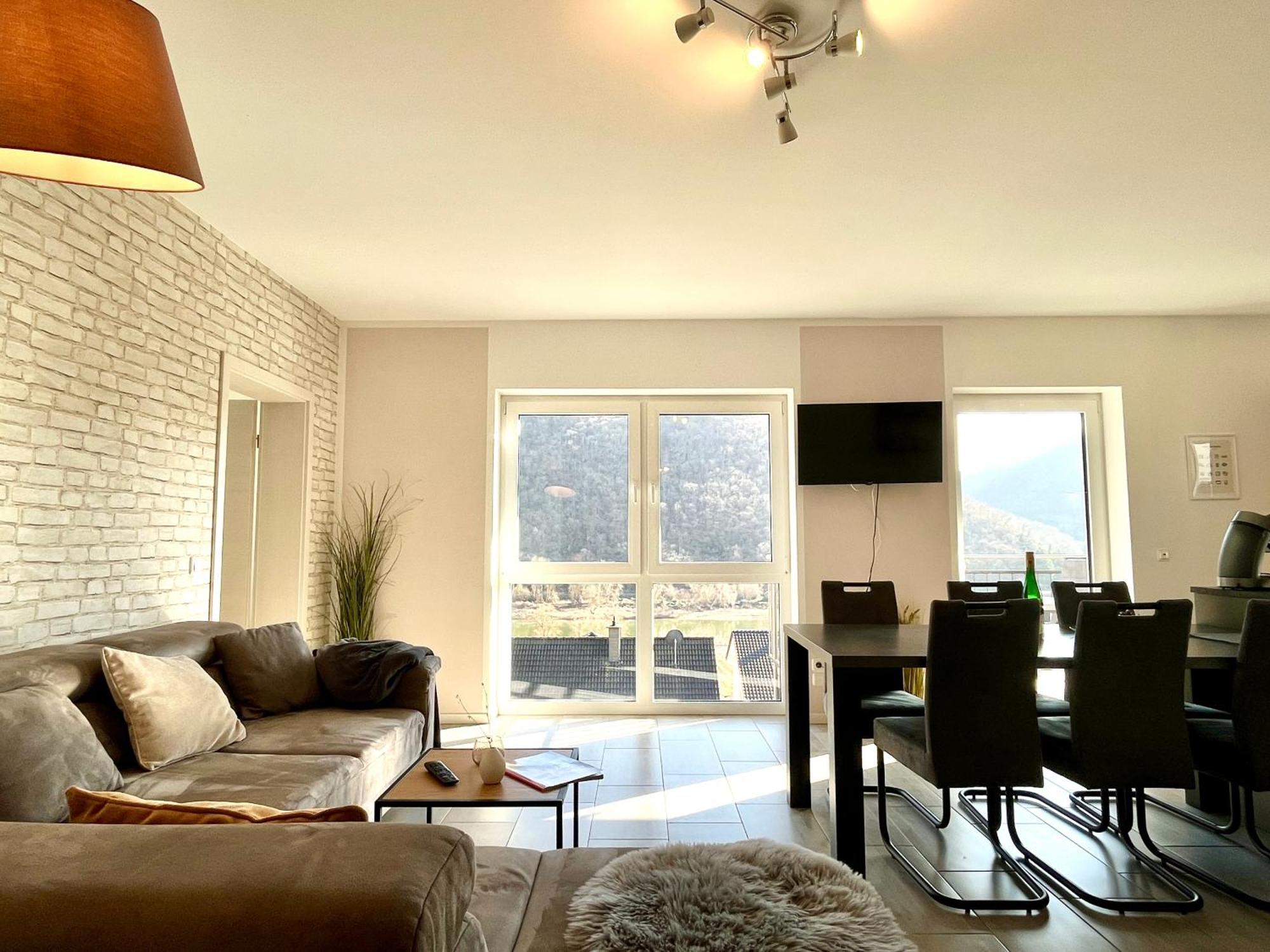 Ferienwohnung Moseltraum, 1-6 Pers, Mit 3 Schlafzimmer Und Panoramabalkon Müden Eksteriør billede